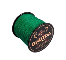 Шнур плетеный рыболовный 1000м 4жилы 0.16мм 8.1кг GHOTDA, зеленый