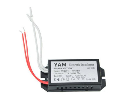 Трансформатор электронный 220В-12В 120Вт для галогенных ламп YAMT120C