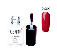 Гель-лак для ногтей маникюра 7мл Rosalind, шеллак, 2609 вишневый