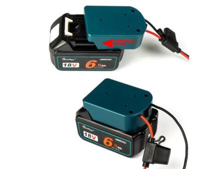 Адаптер живлення від акумулятора Makita 14/18В, 30А AWG14, перехідник MT-101