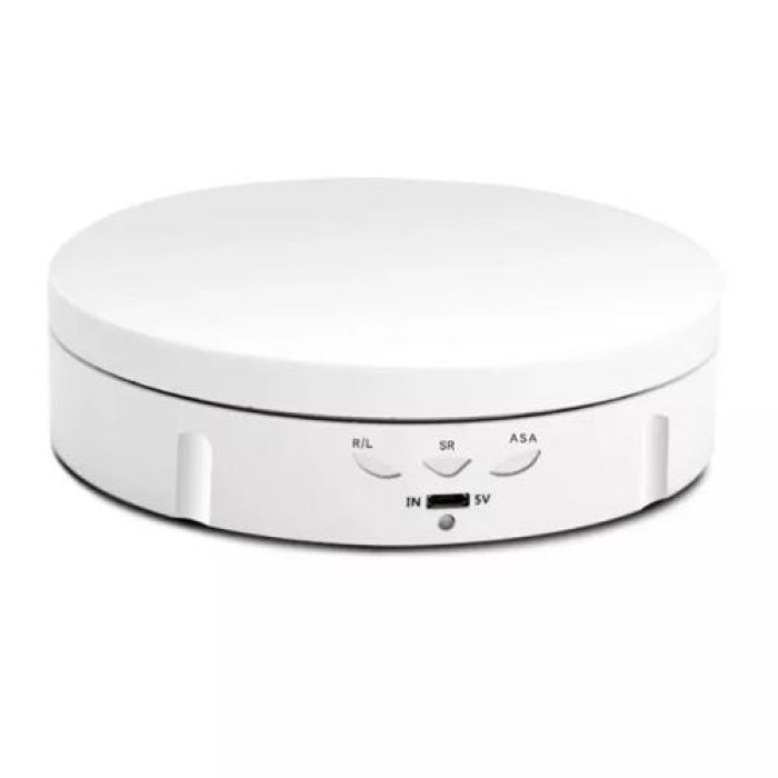 Стенд 14.5см для предметної зйомки 360град, ДК, платформи 18/22см, 3 швидкості, білий