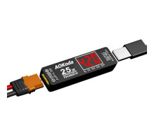 Преобразователь питания AOKoda XT60 на USB-A Type-C PD/QC3.0 25Вт, LiPo 2-6S