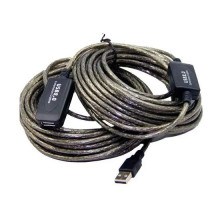 USB 2.0 удлинитель активный репитер, кабель AM - AF, 15м