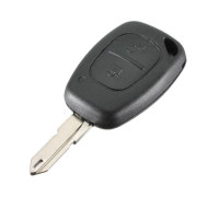 Ключ зажигания, заготовка корпус под чип, 2 кнопки для Renault Opel, NE73