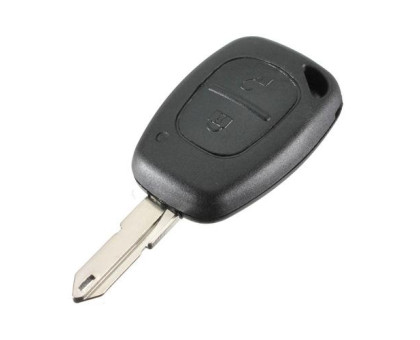 Ключ зажигания, заготовка корпус под чип, 2 кнопки для Renault Opel, NE73