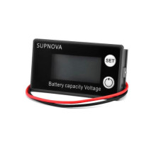 Індикатор заряду акумулятора % вольтметр 8-100В Li-ion LiFePO4, SUPNOVA