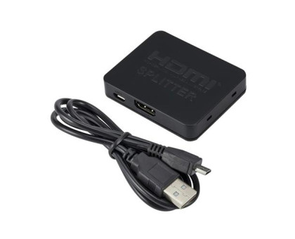 Коммутатор HDMI 1x2 порта, FullHD, 3D, сплиттер, разветвитель, компактный