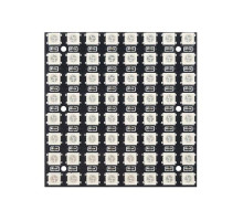 Матрица светодиодная WS2812B-64 8x8 RGB, адресная LED панель