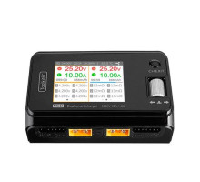 Зарядное устройство для аккумуляторов, двухканальное, ToolkitRC M6D 500Вт 15А 1-6S