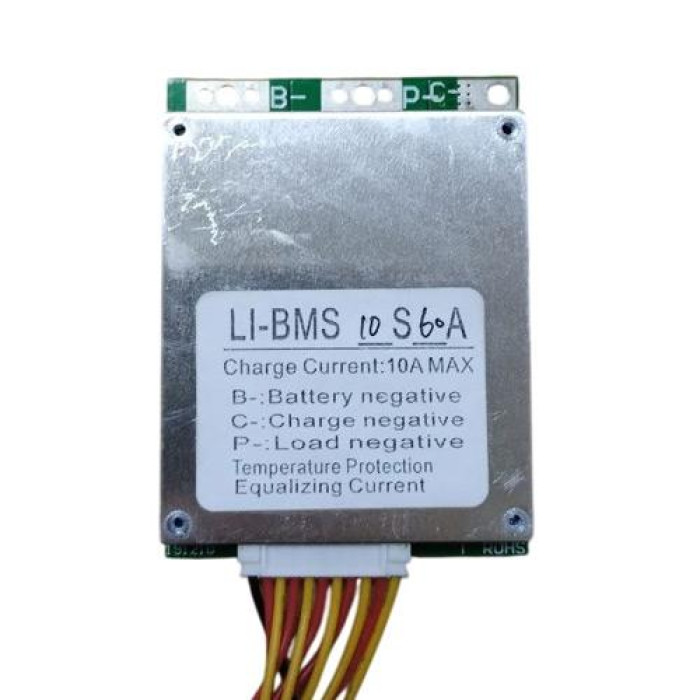 BMS контролер 10S 60А плата заряду захисту 10х Li-ion 36В з балансиром