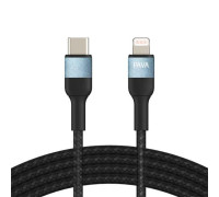 Кабель Type-C - Lightning 1м Pavareal Q33PD 30Вт PD, в обплетенні