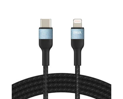 Кабель Type-C - Lightning 1м Pavareal Q33PD 30Вт PD, в оплетке