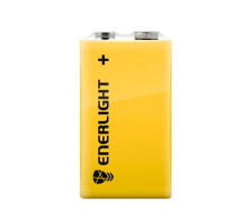 Батарейка крона Enerlight 6F22 9В, батарея, солевая