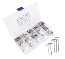 300x Винт установочный DIN916 с внутренним шестигранником M2.5-M8, нержавейка