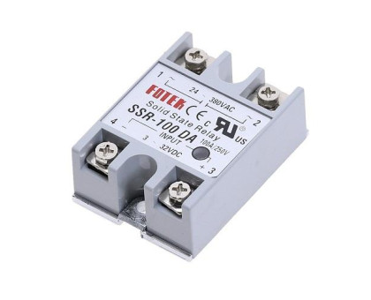 Однофазное твердотельное реле SSR-100DA 100A DC-AC