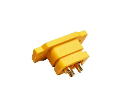 Роз'єм живлення силовий Amass XT60E XT60 60А 2pin, мама, монтажний, на корпус