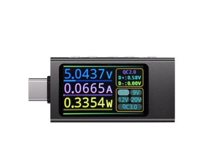 USB тестер струму напруги потужності 4-30В 12А QC PD PPS, Type-C, KWS- X1