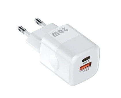 Сетевое зарядное устройство USB Type-C QC3.0 PD 20Вт KUULAA, белое