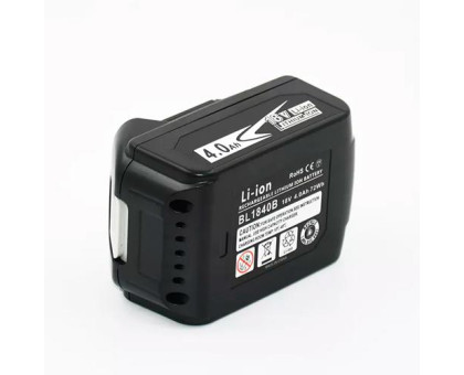 Акумулятор 4000мАг 18В Li-ion для шуруповертів дрилів Makita BL1840B