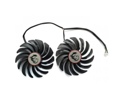 Вентиляторы 2шт 95мм 12В 4пин PLD10010S12HH MSI GTX 1060 1070 RX 470 570
