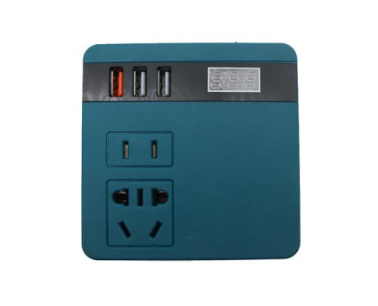 Інвертор 220В 120Вт для акумуляторів Makita 18-21В DC, з USB і дисплеєм