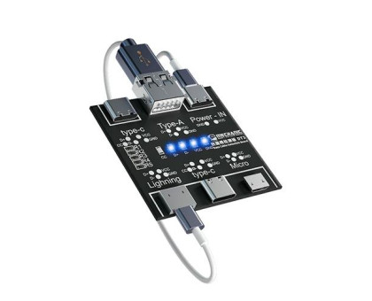 Плата тестер для перевірки дата кабелів MicroUSB Type-C Lighting, Mechanic DT3