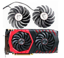 Вентиляторы 2шт 95мм 12В 4пин PLD10010S12HH MSI GTX 1060 1070 RX 470 570