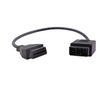 Переходник с OBD2 16pin мама на Subaru 9pin папа