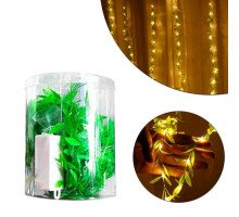 Гирлянда светодиодная новогодняя белая Штора Плакучая Ива 200 LED 3 х 1м