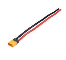 Кабель силовий Amass XT60 15см 12AWG 60А для акумуляторів