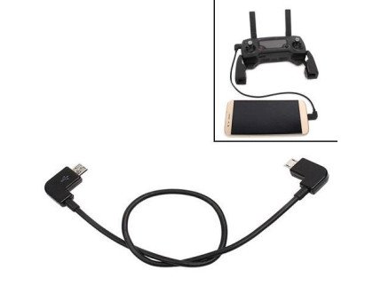 Кабель OTG MicroUSB – MicroUSB для пульта DJI Spark, Mavic Pro/Air, 28см