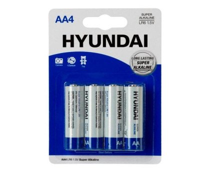 Батарейка AA LR6 Hyundai щелочная 1.5В