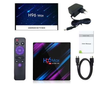 Медиаплеер Android 11 Smart TV Box Rockchip RK3318 4/64ГБ H96 Max