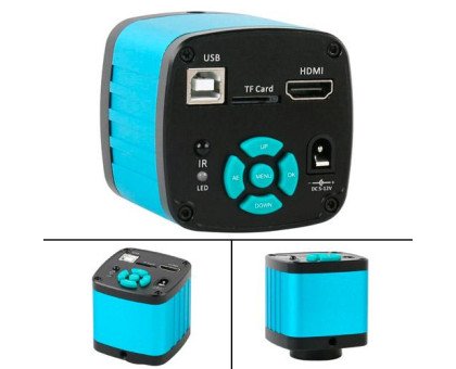 Відеомікроскоп цифровий Eakins 48Мп 4K 1-130X HDMI USB зі стійкою, LED і ДК