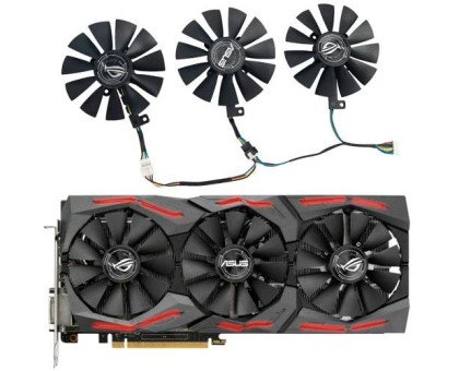 Вентилятори 3шт 87мм 12В FDC10U12S9-C FDC10H12S9-C ASUS GTX 980 Ti R9 390X
