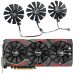 Вентилятори 3шт 87мм 12В FDC10U12S9-C FDC10H12S9-C ASUS GTX 980 Ti R9 390X