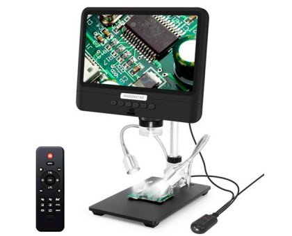 Мікроскоп цифровий на штативі з ДК, 8.5 РК 2200мА·год MicroSD 2Мп 5-260X, AD208