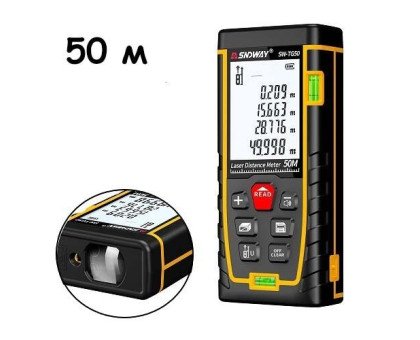 Дальномер лазерный, лазерная рулетка до 50м SNDWAY SW-TG50