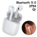 Наушники беспроводные, гарнитура с кейсом Baseus Encok W04 Pro Bluetooth, Белые