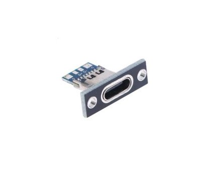 Роз’єм USB Type-C 3.1 4pin, мама, монтажний, для зарядки і живлення