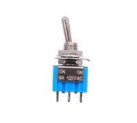 Перемикач, тумблер, вимикач живлення MTS-102 250В 3А ON-ON