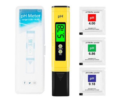 PH-метр для вимірювання кислотності 0.00-14pH, портативний, калібрування