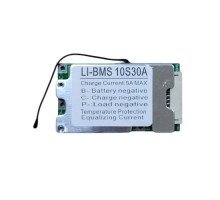 BMS контролер 10S 30А плата заряду захисту 10х Li-ion 36В з балансиром
