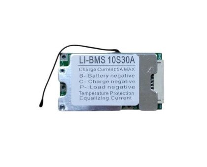 BMS контролер 10S 30А плата заряду захисту 10х Li-ion 36В з балансиром