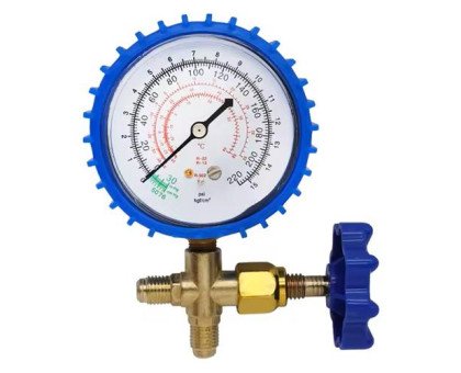 Коллектор манометрический c вентилем 0-220psi для заправки фреона XWM-466