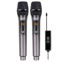 Набор из 2 беспроводных динамических микрофонов караоке система G-Mark X220U