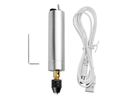Дремель міні дриль електрична 5.5В USB з патроном 0.3-4мм