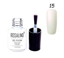 Гель-лак для нігтів манікюру 7мл Rosalind, шелак, 15 перламутровий
