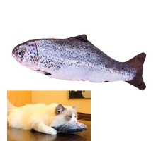 М'яка іграшка риба Форель 40см для кішок кота з котячою м'ятою