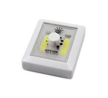 LED светильник настенный с регулятором на батарейках, магнит и липучка